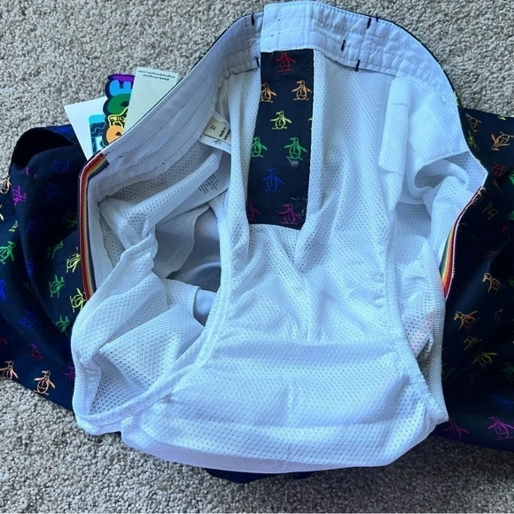 NWT Penguin Pride swim trunks size 31